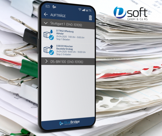 Papier-Chaos in der Spedition